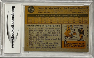 Willie McCovey 1960 Topps Card #316 (BCCG)