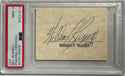 Bill Russell Autographed Full Name Cut Signature PSA Mint 9