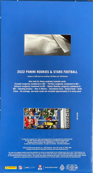 2022 Panini Rookies & Stars Football Gravity Feed Box 48 Packs/Box