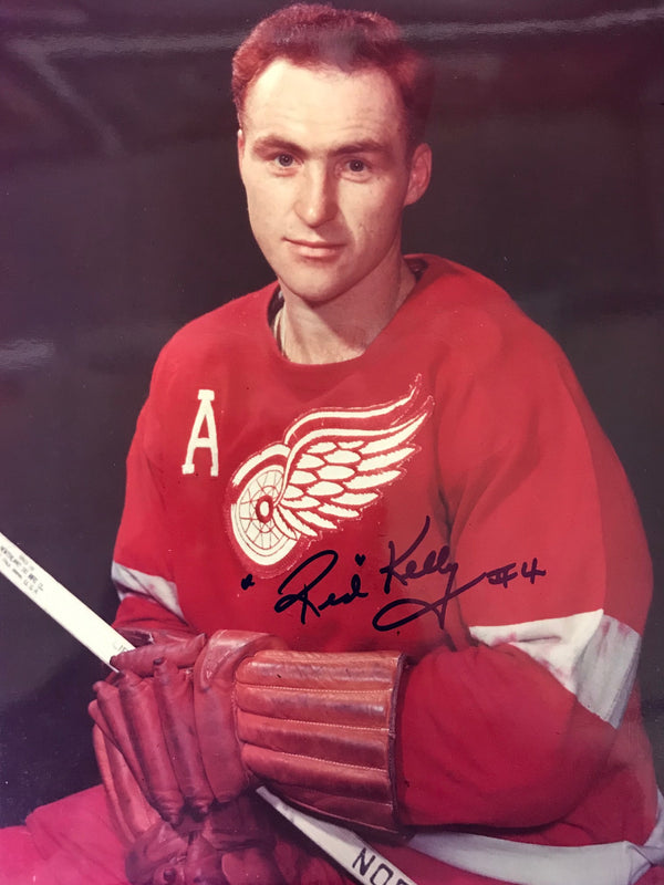 Red Kelly Autographed 8x10 Photo Detroit Red Wings