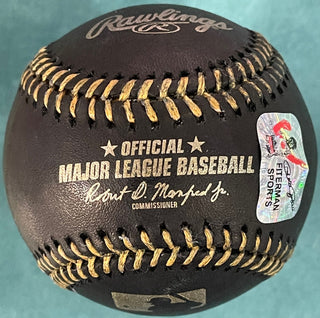Pete Rose "4256" Autographed Official Black Major League Baseball