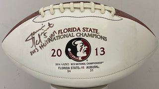 Jameis Winston Autographed 2013 National Champions Football (JSA)