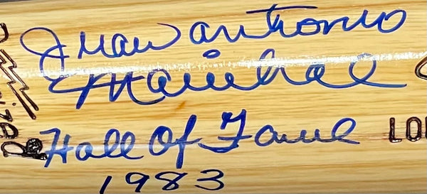 Juan Antonio Marichal "HOF 1983" Autographed Louisville Slugger Bat (BVG)