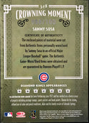 Sammy Sosa Unsigned 2005 Donruss Diamond Kings Card #328