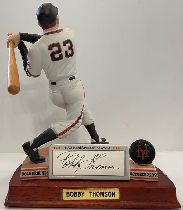 Bobby Thomson Signed New York Giants Sports Impressions Signed Porcelain Figure