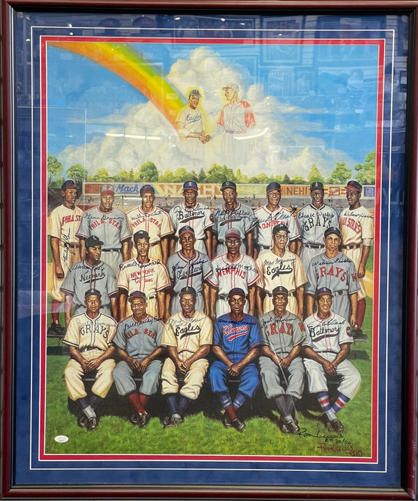 Negro League Legends Autographed 24x32 Poster (JSA)