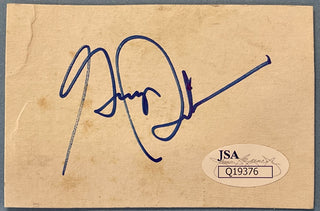 George Steinbrenner Autographed 2 1/2 x 3 1/2 Cut (JSA) New York Yankees
