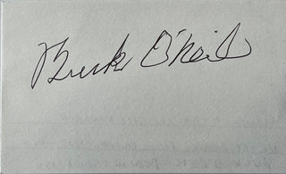 Buck O'Neil autographed 3x5 Index Card Kansas City Monarchs