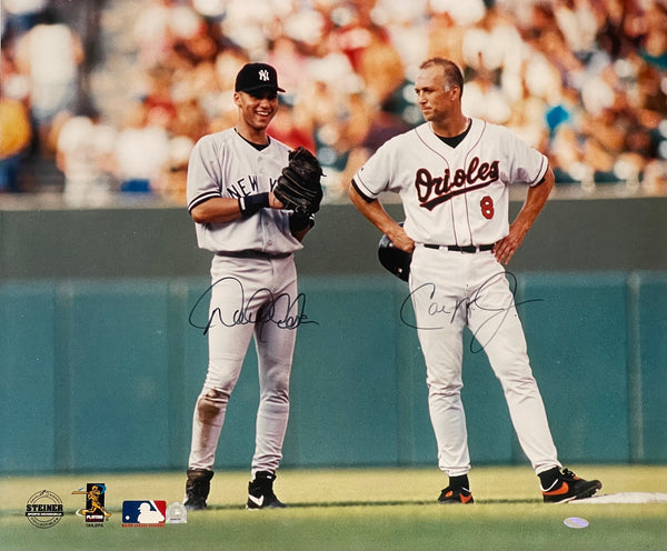 Derek Jeter & Cal Ripken Jr Autographed 20X24 Photo (Steiner & MLB Auth)
