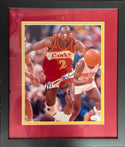 Moses Malone Autographed 8x10 Framed Basketball Photo (JSA)