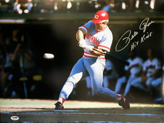Pete Rose Autographed 16x20 Baseball Photo (PSA)