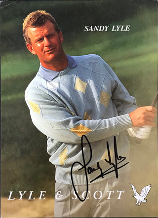 Sandy Lyle Autographed 5x7  Golf Photo