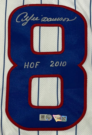 Andre Dawson "HOF 2010" Autographed Chicago Cubs Authentic Jersey (MLB)