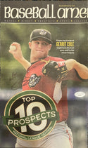 Gerrit Cole Autographed Baseball America Magazine Page (JSA)