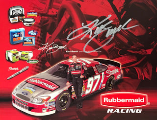 Kurt Busch Autographed Rubbermaid Racing 8x10 Photo