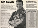 Bill Elliott Autographed Racing 8x10 Card
