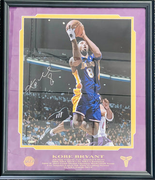 Kobe Bryant Autographed Framed 16x20 Photo (UDA)