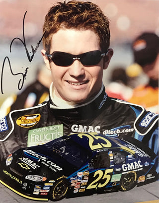 Brian Vickers Autographed 8x10 Racing Photo