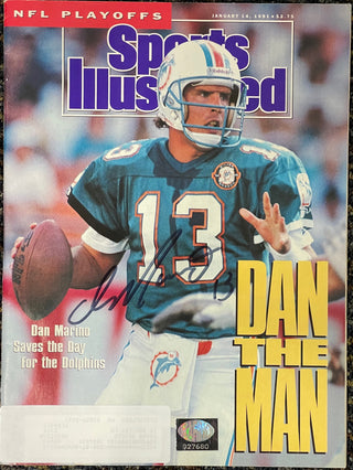 Dan Marino Signed Sports Illustrated Magazine January 14 1991