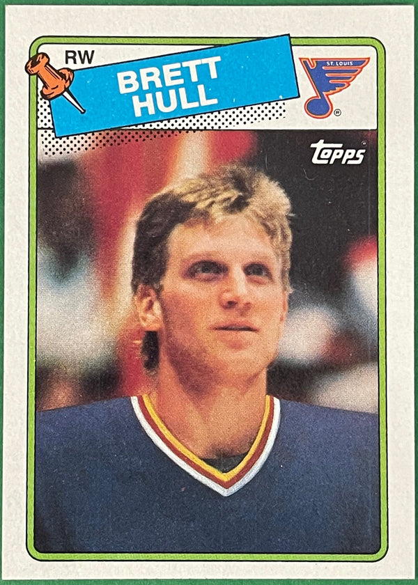 Brett Hull 1988-89 Topps Rookie Card #66 St. Louis Blues