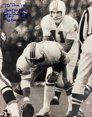 Jim Del Gaizo Autographed 8x10 Football Photo