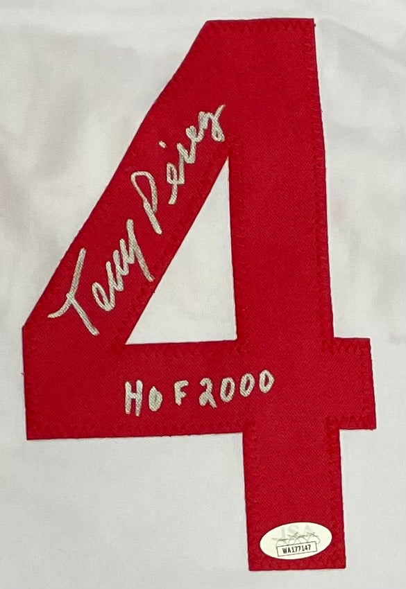 Tony Perez "HOF 2000" Autographed Cincinnati Reds Custom Jersey (JSA)