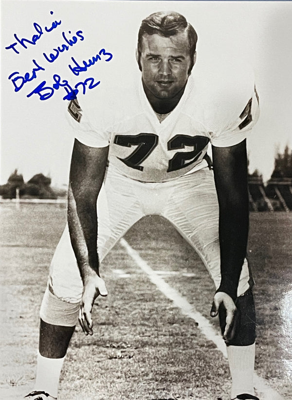 Bob Heinz Autographed 8x10 Football Photo