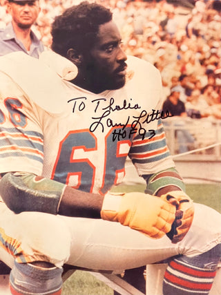 Larry Little Autographed 8x10 Football Photo