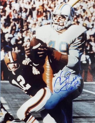 Charlie Babb Autographed 8x10 Football Photo