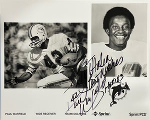 Paul Warfield Autographed 8x10 Football Photo