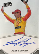 Joey Logano Autographed 2019 Panini Instant Access Card