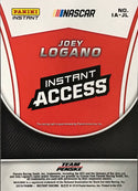Joey Logano Autographed 2019 Panini Instant Access Card
