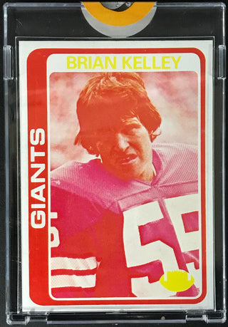 1978 Topps Football Proof Card Brian Kelley New York Giants