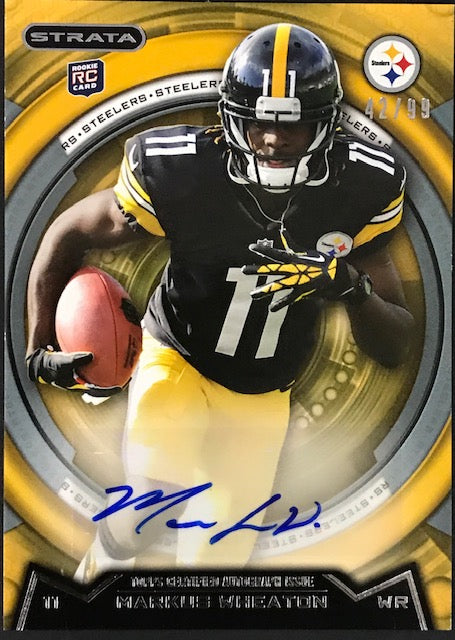 Markus Wheaton Autographed 2013 Topps Certified Rookie Card 42/99