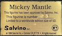 Mickey Mantle autographed RARE Salvino Figurine #23/50