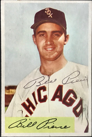 Billy Pierce Autographed 1954 Bowman Card #102