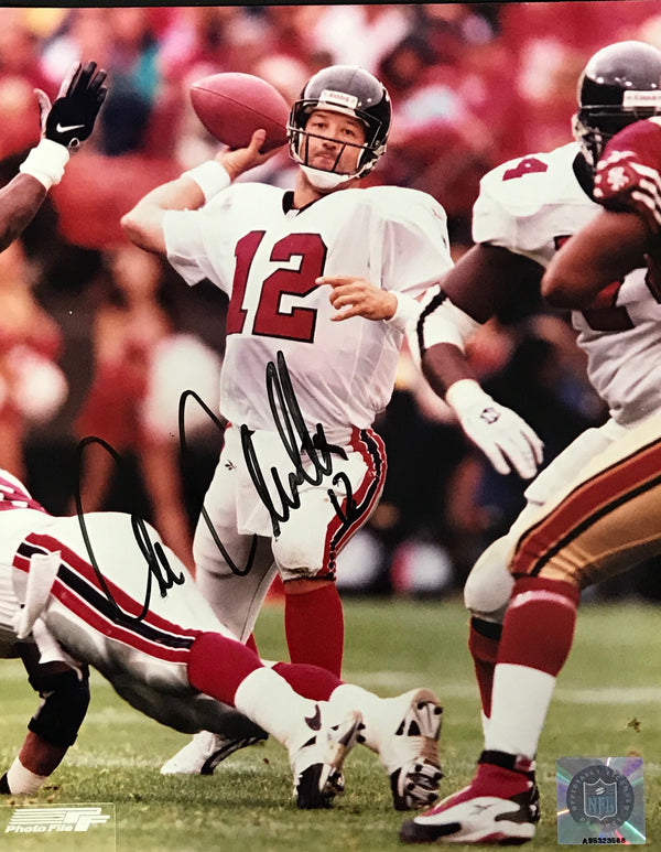 Chris Chandler Autographed 8x10 Photo Atlanta Falcons