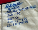 Bob Feller Autographed Cleveland Indians Authentic Jersey (JSA)
