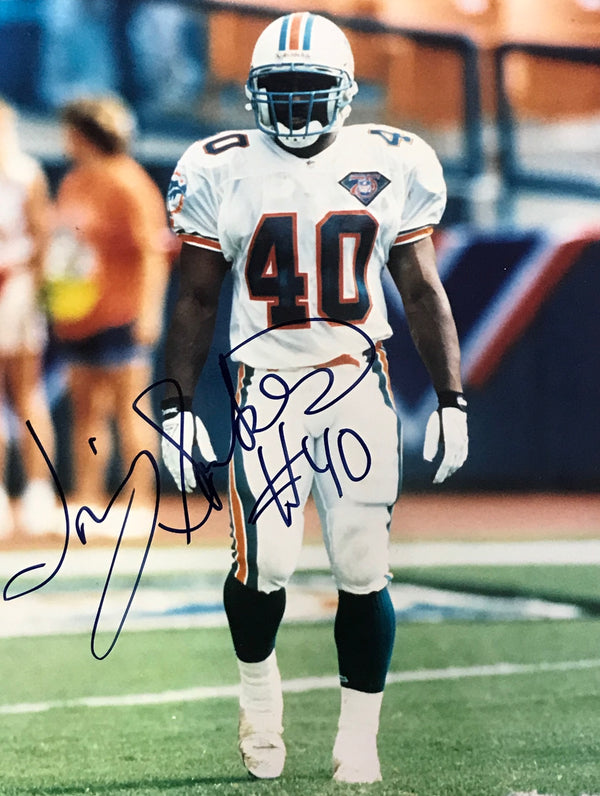 Irving Spikes Autographed 8x10 Photo Miami Dolphins