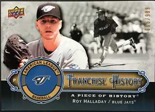 Roy Halladay 2009 Upper Deck Piece of History Card