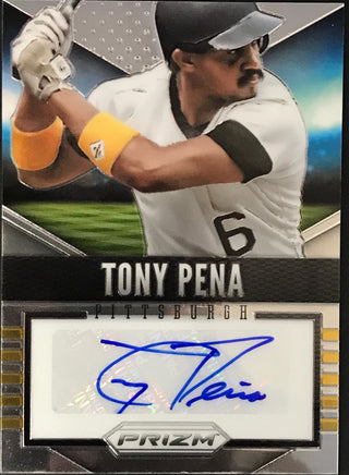 Tony Pena Autographed 2014 Panini Prizm Card