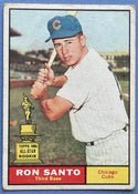 Ron Santo 1961 Topps Baseball Card #35