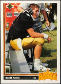 Brett Favre Unsigned 1991 Upper Deck Rookie Card
