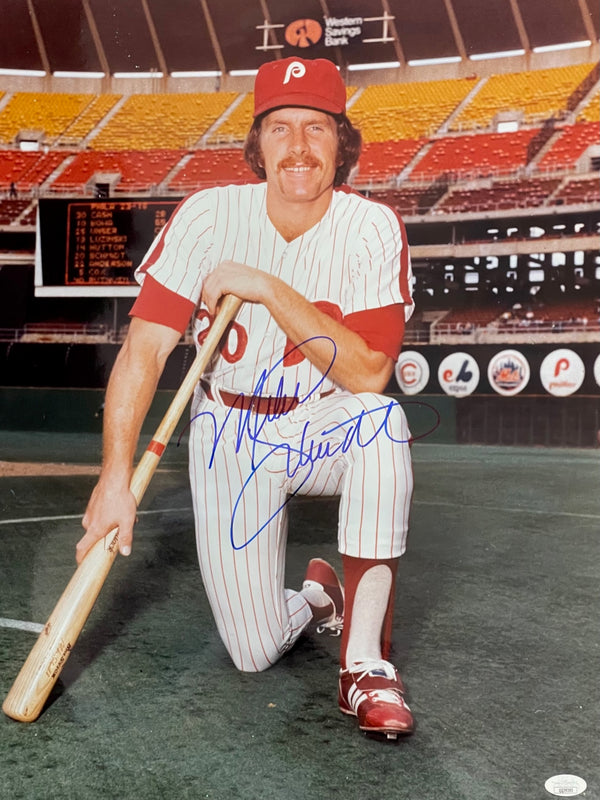 Mike Schmidt Autographed 16x20 Baseball Photo (JSA)