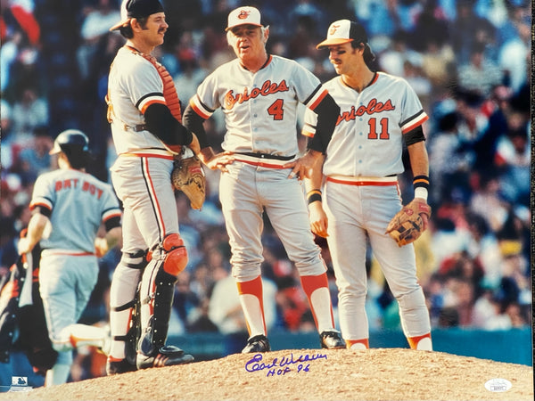 Earl Weaver Autographed 16x20 Baseball Photo (JSA)