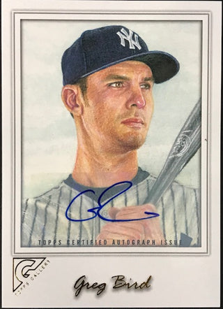 Greg Bird Autographed 2017 Topps Gallery Card