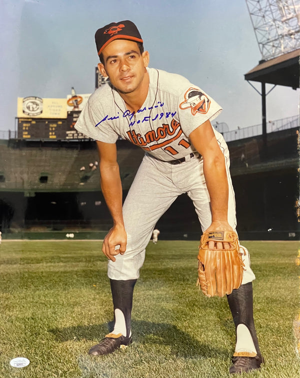 Luis Aparicio Autographed 16x20 Baseball Photo (JSA)