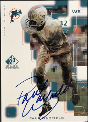 Paul Warfield Autographed 1999 Upper Deck SP Signature Card