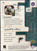 Paul Warfield Autographed 1999 Upper Deck SP Signature Card