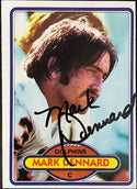 Mark Dennard Autographed 1980 Topps Football Card